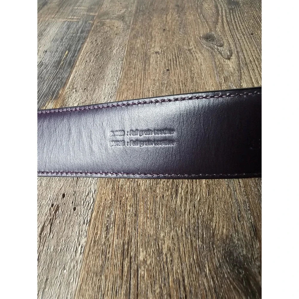 Elliot Rhodes London Leather Belt Solid Brass Buckle Men